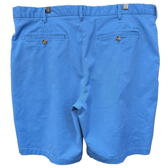 Izod Saltwater Blue Chino Shorts Men 40 Stretch Flat Front 9.5” Inseam - Picture 2 of 6